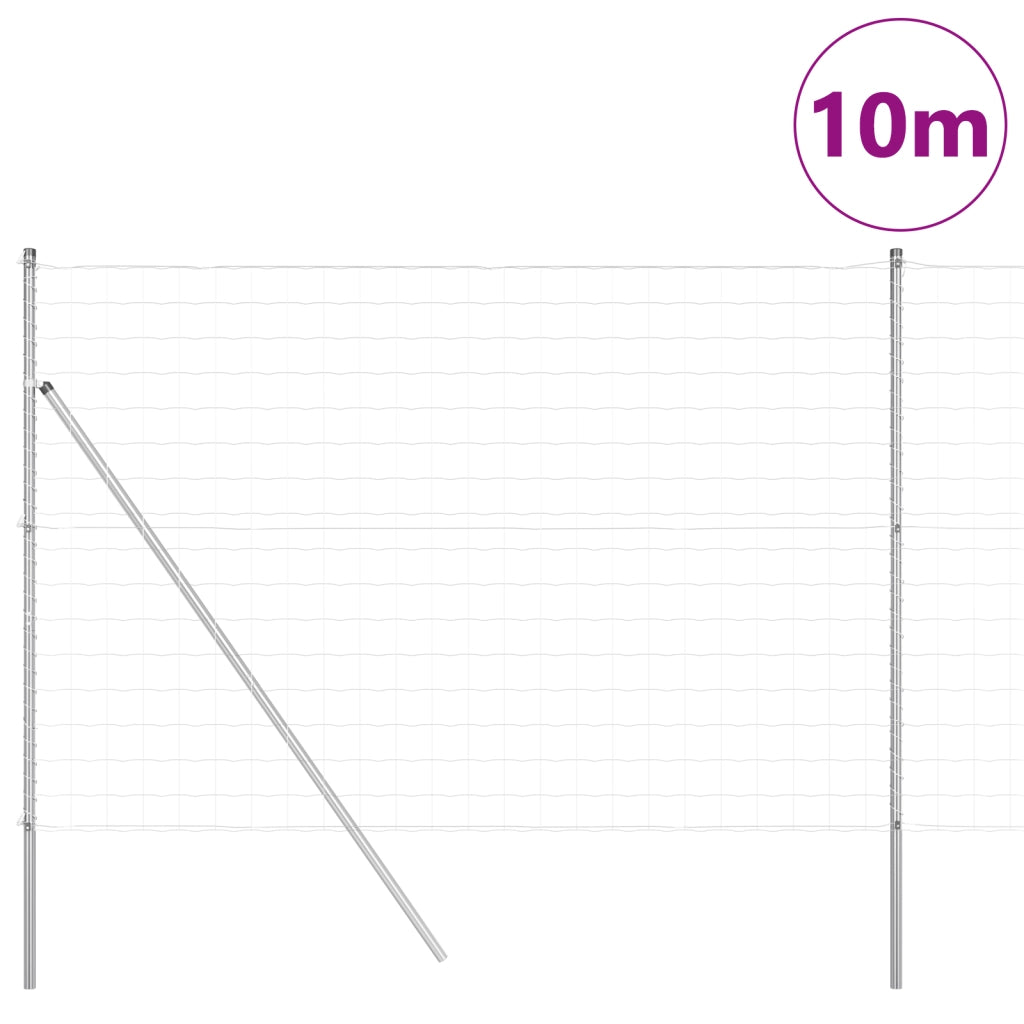 Recinto Euro di con 7 Post 1,5x10 m Acciaio Zincato
