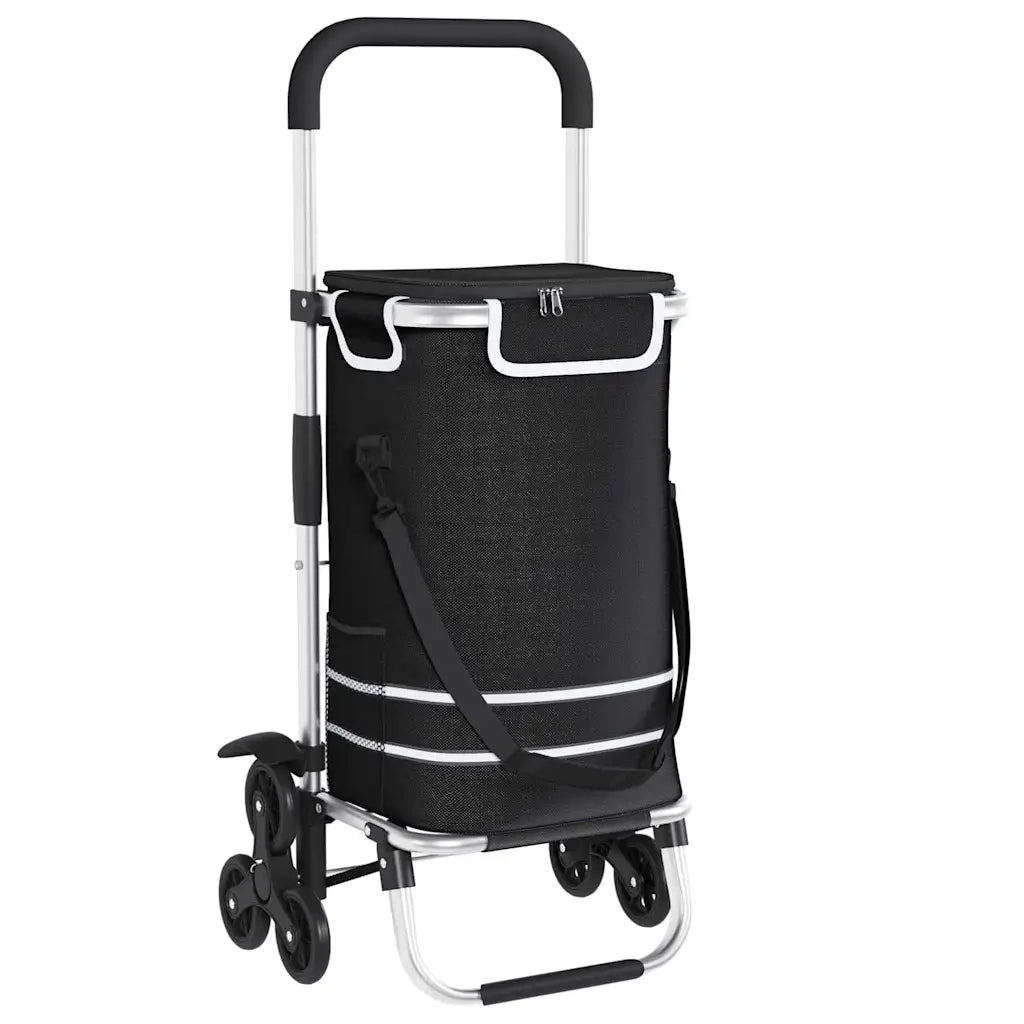 Carrello della spesa Nero 47 x 39 x 100,5 cm Tessuto Oxford 42002337