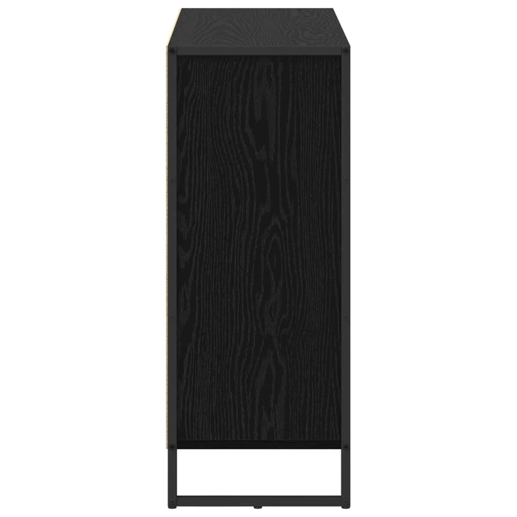 Mobile laterale Rovere Nero 96,5 x 30 x 75 cm Legno multistrato 886606