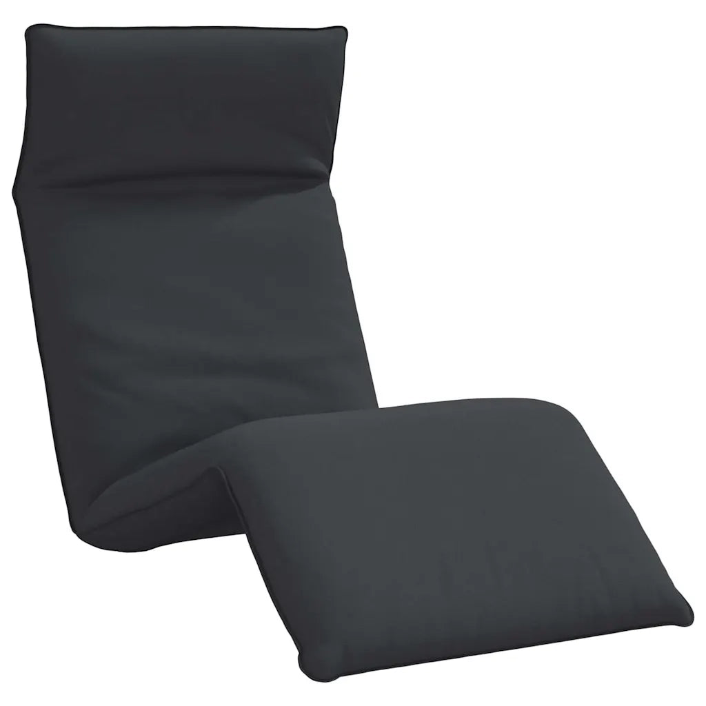Lettino Pieghevole Nero 175x54x8,5 cm in Tessuto Oxford 4019753
