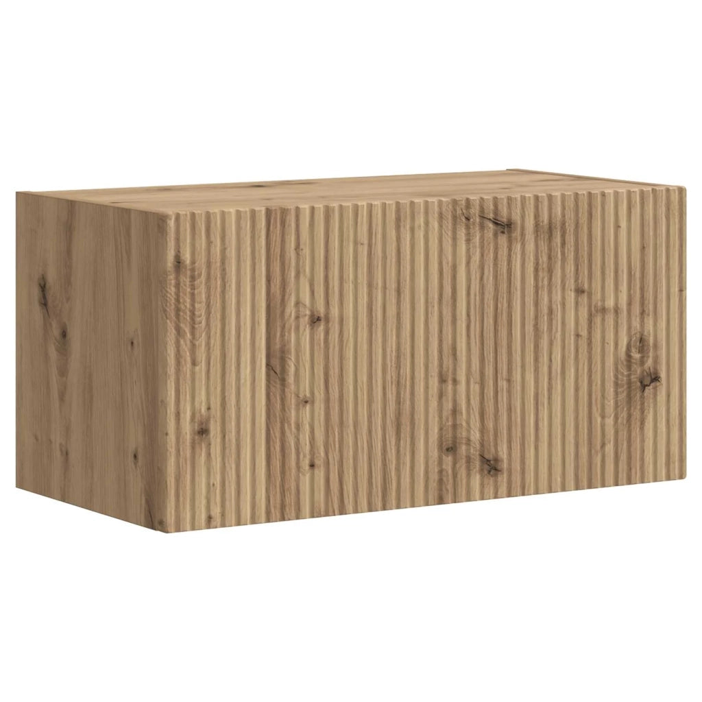 Set mobile TV 2 pcs Rovere artigianale Legno multistrato