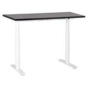Scrivania regolabile in altezza elettricamente nero e bianco 120 x 72 cm Struttura in acciaio verniciato a polvere