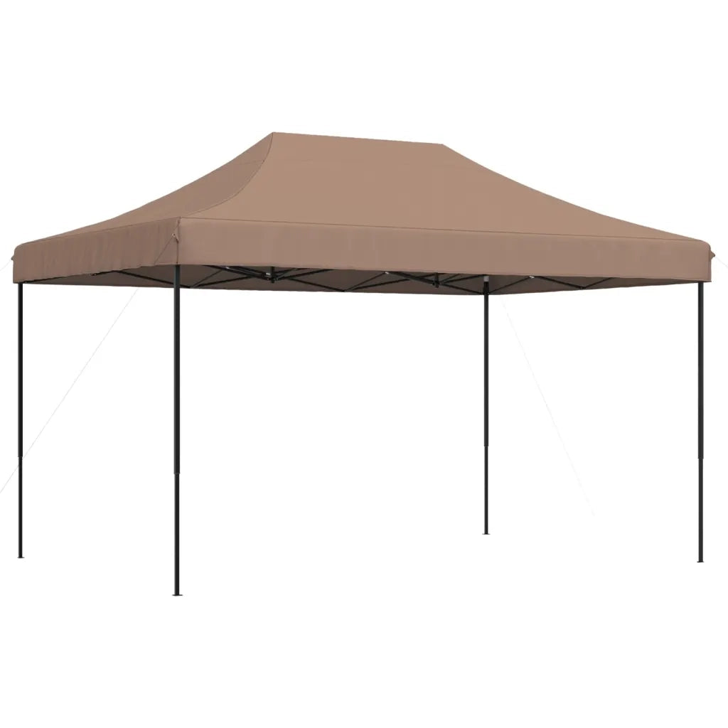 Tenda da Festa Pieghevole Pop-Up - Gazebo Marrone 440x292x315 cm