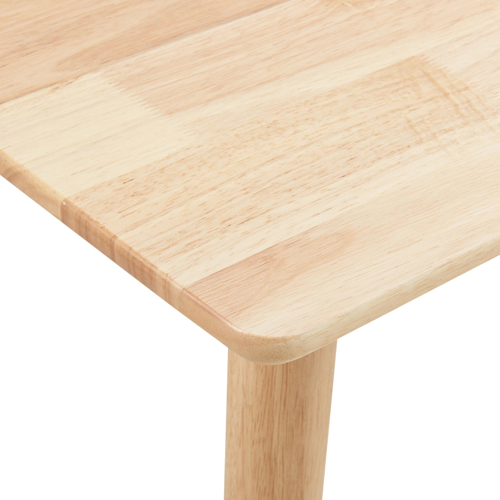 Tavolo da Pranzo Klijori Tavolo da Cucina in Legno di Hevea 75x75 cm color Naturale [en.casa]