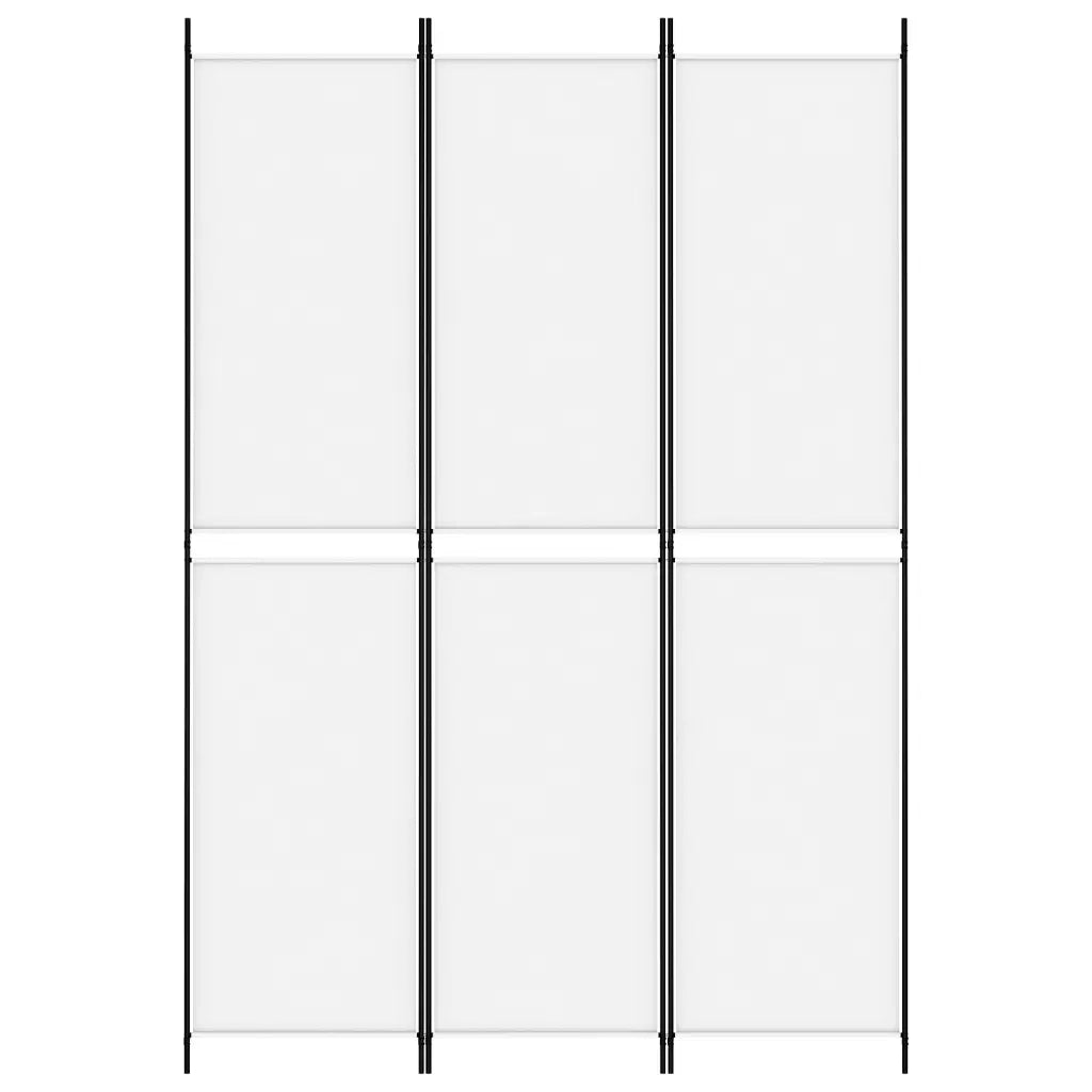 Divisorio a 3 Pannelli bianco 150x220 cm in Tessuto 350242