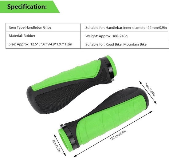 Manubri di sella per bicicletta con superficie antiscivolo in gomma - Ergonomici - Impermeabili - Multifunzionali - Realizzati con materiali duraturi - Manubri di sella con maniglie per bicicletta