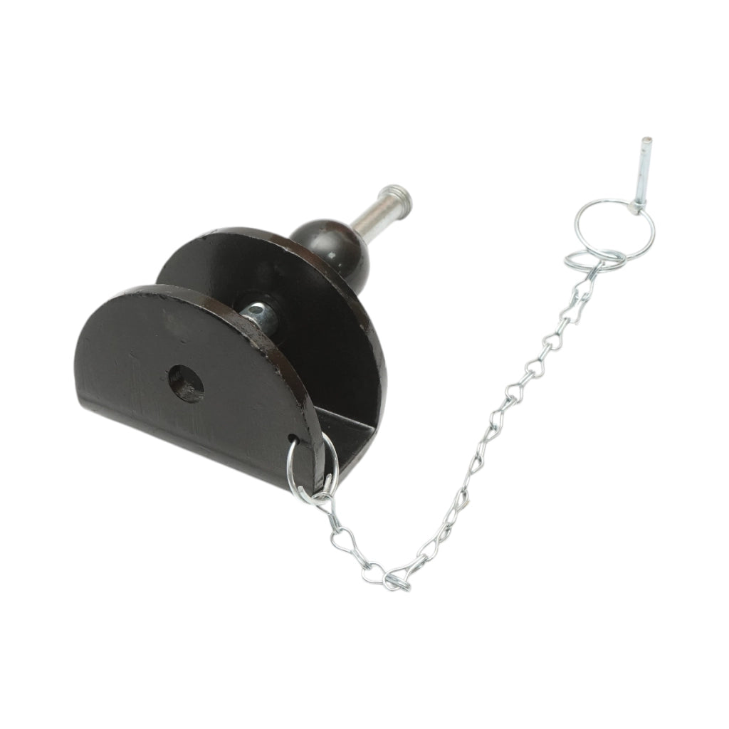 Gancio di traino con bullone, sfera e fermo di sicurezza, carico massimo 3000Kg