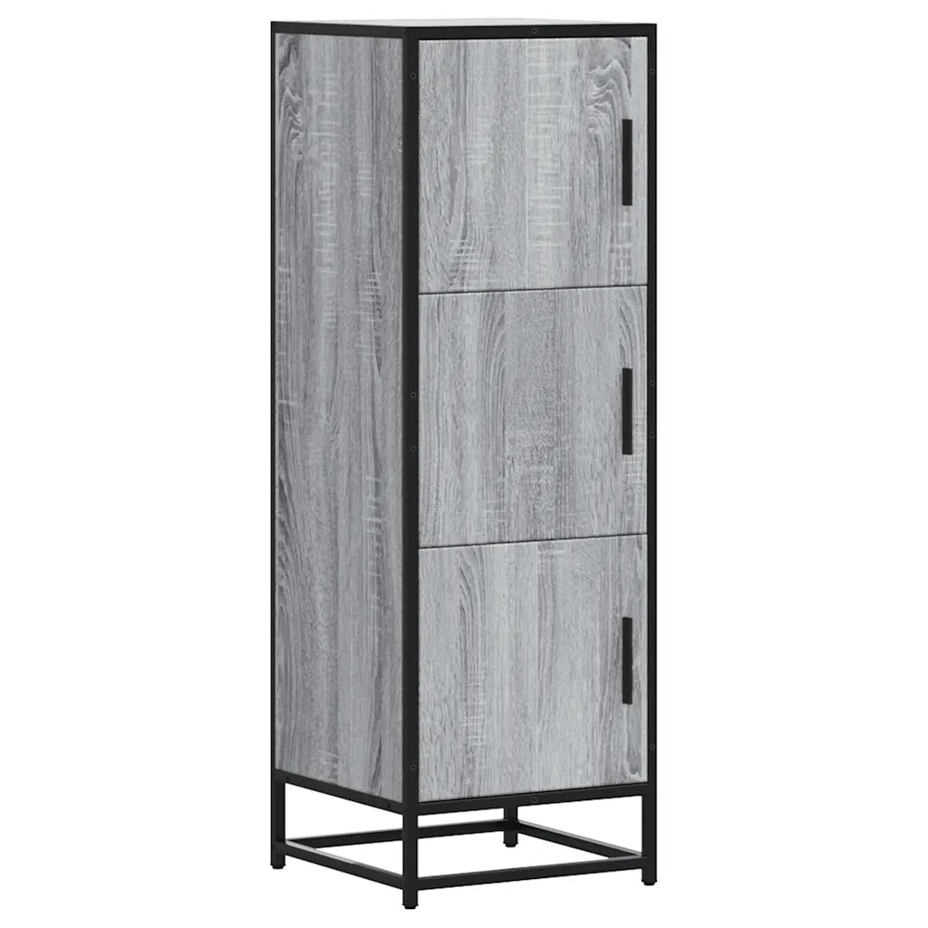 Credenza Grigio Sonoma Legno Multistrato Metallo 849067