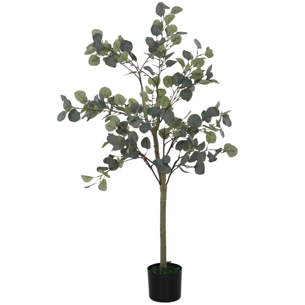 Pianta Eucalipto Artificiale 120cm ¨C Xylo ¨C 230 Foglie Verde con Vaso