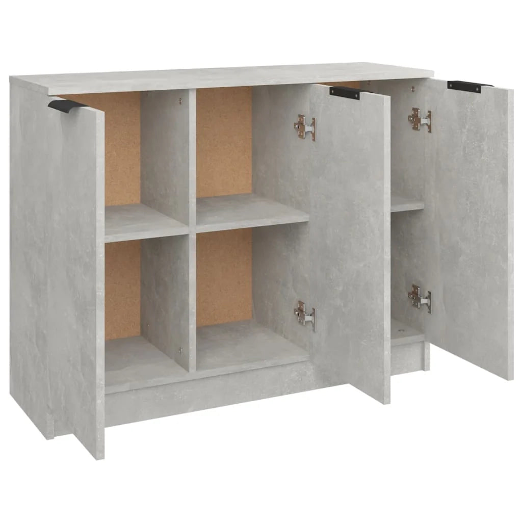 Buffet credenza cassettiera armadio mobile contenitore organizer per cucina soggiorno salotto 90,5 x 30 x 70 cm legno ingegnerizzato grigio 02_0032113