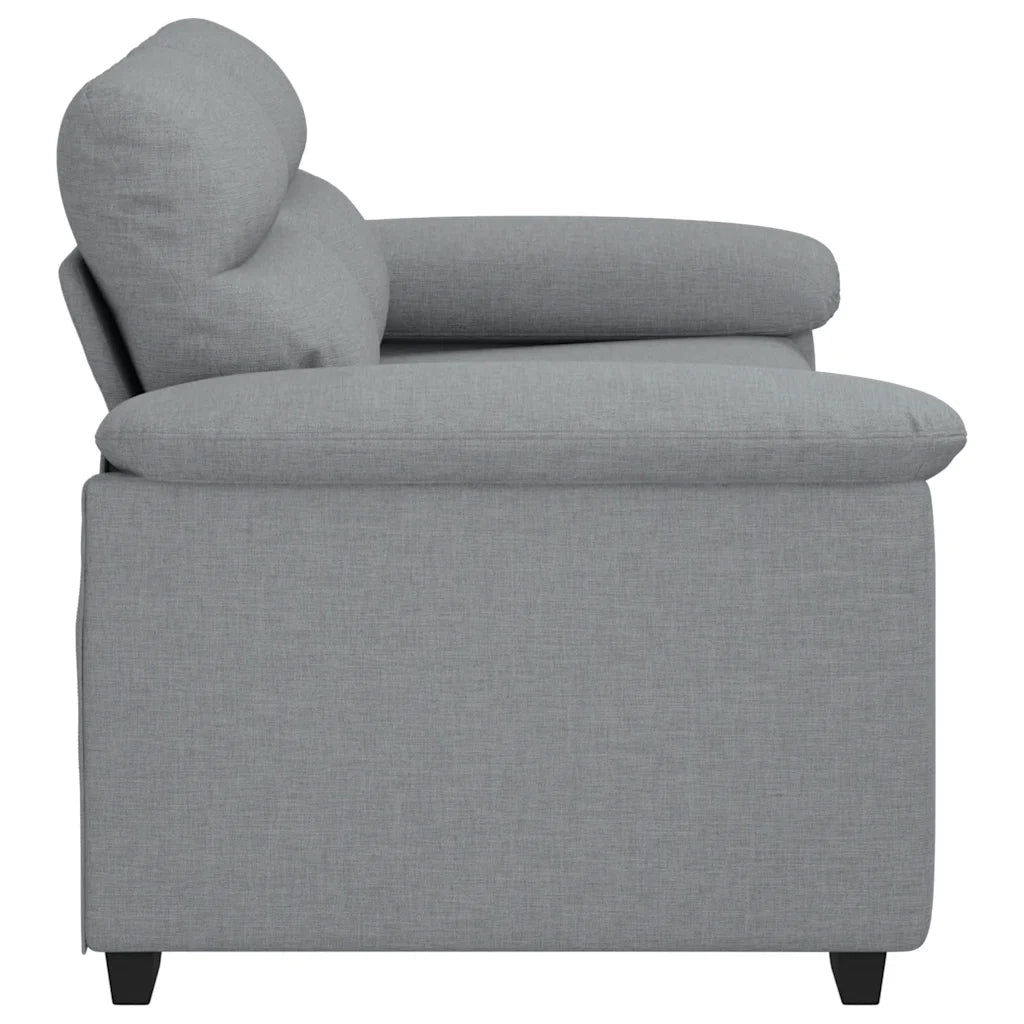 Divano a 2 Posti Grigio Chiaro 160x81x84 cm in Tessuto 4105297