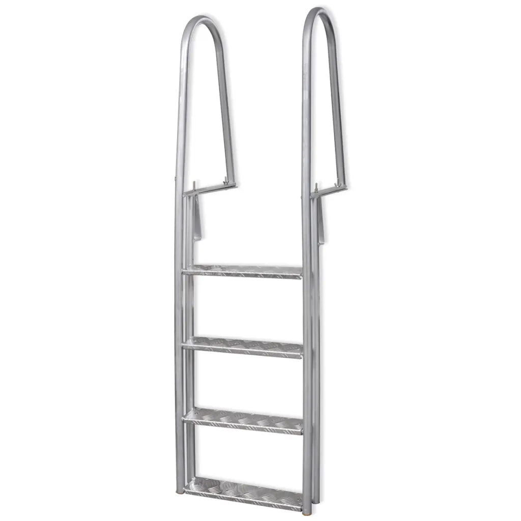 Scala a 4 Gradini per Piscina/Banchina in Alluminio 167 cm cod mxl 50981