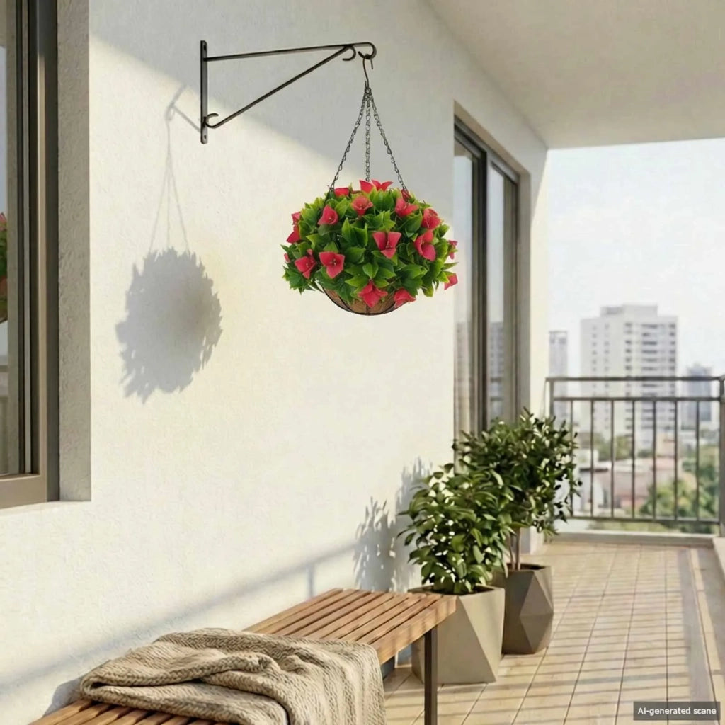 Fiori Artificiali Rosato 33 x 33 x 44 cm PE e Acciaio CFW9929741