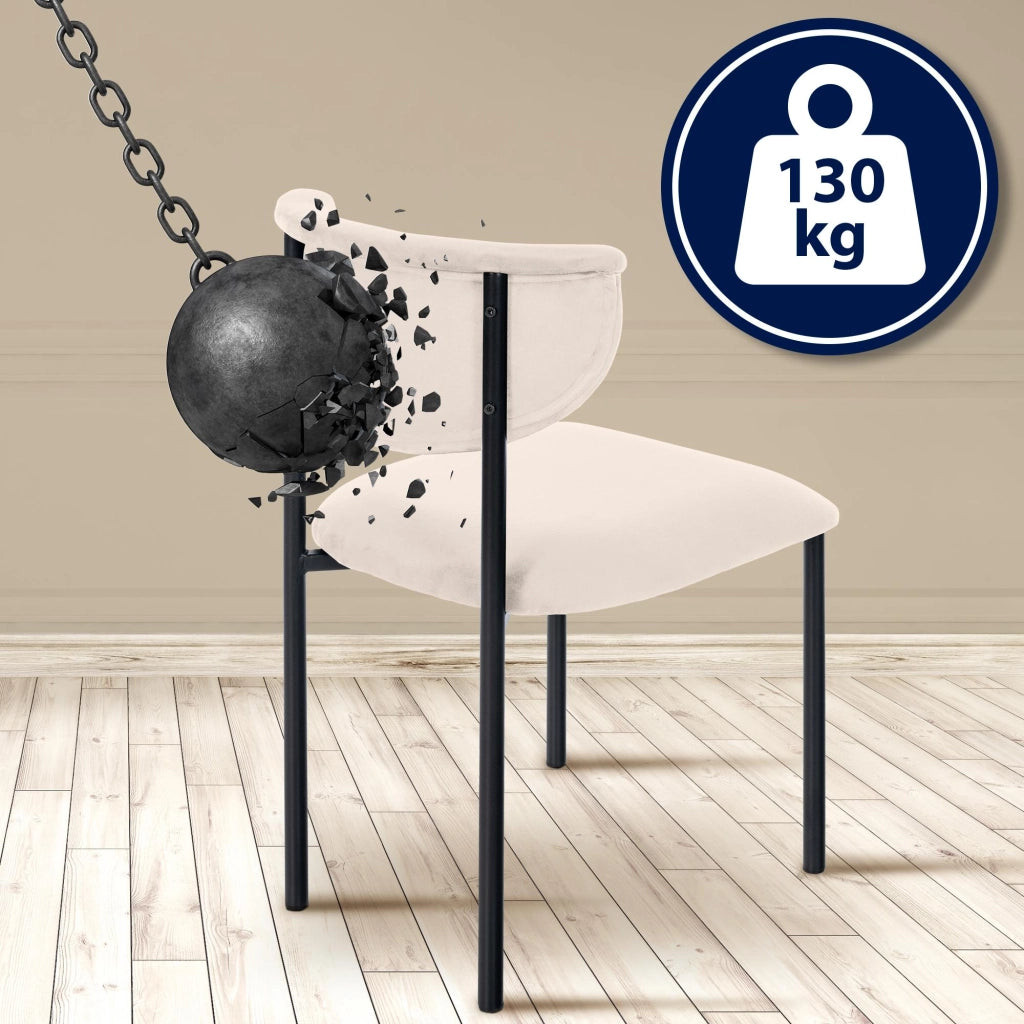 Set di 2 sedie visitatore Gambell velluto 2