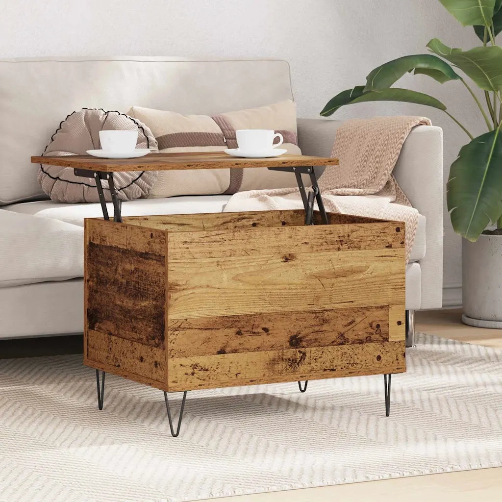 Tavolino da salotto | Tavolino da caff¨¨ | Tavolino da Soggiorno Legno vecchio 60 x 44,5 x 45 cm