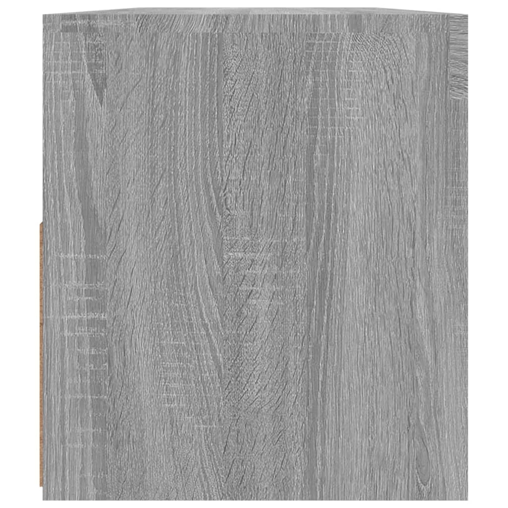 Mobile TV multimediale scaffale TV credenza mobile TV sala da pranzo soggiorno camera da letto con luci LED Sonoma 90 x 35 x 40 cm grigio 02_0026832