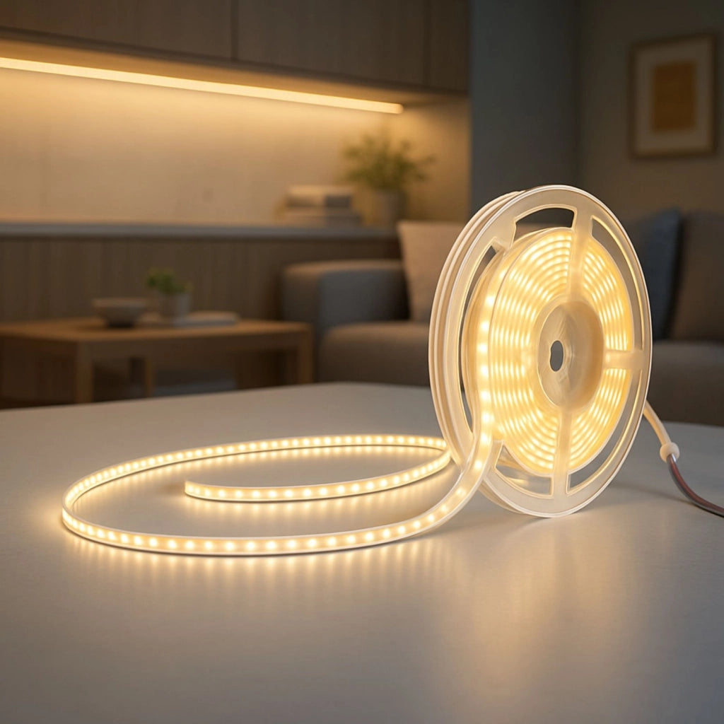 Bobina Striscia Led Slim da 4mm, 24V 16W/M 160SMD/M, Tagliabile ogni 5cm da 8 SMD 2216, IP20, Efficienza 110lm/W, CRI>90, Disponibili 3000K 4000K 6500K (Bianco Neutro 4000K)