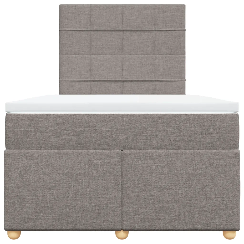 Giroletto a Molle con Materasso Tortora 120x190 cm in Tessuto 3291223