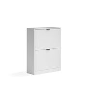 Scarpiera da ingresso Gizmo Bianco/Nero 59 x 77.6 cm con 2 scomparti Vicco