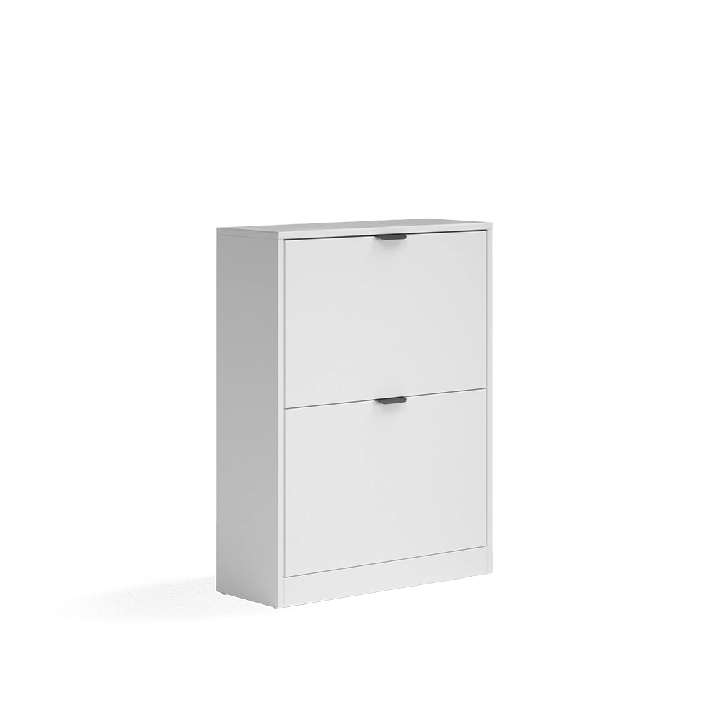 Scarpiera da ingresso Gizmo Bianco/Nero 59 x 77.6 cm con 2 scomparti Vicco