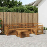 Set divano sezionale 5 pcs Naturale Legno di Acacia Massello 3384385