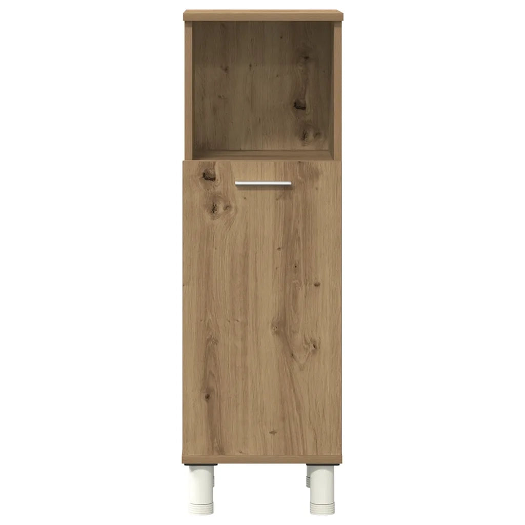 Set Mobili da Bagno 4 pz Rovere Artigianale Legno Multistrato 3328558