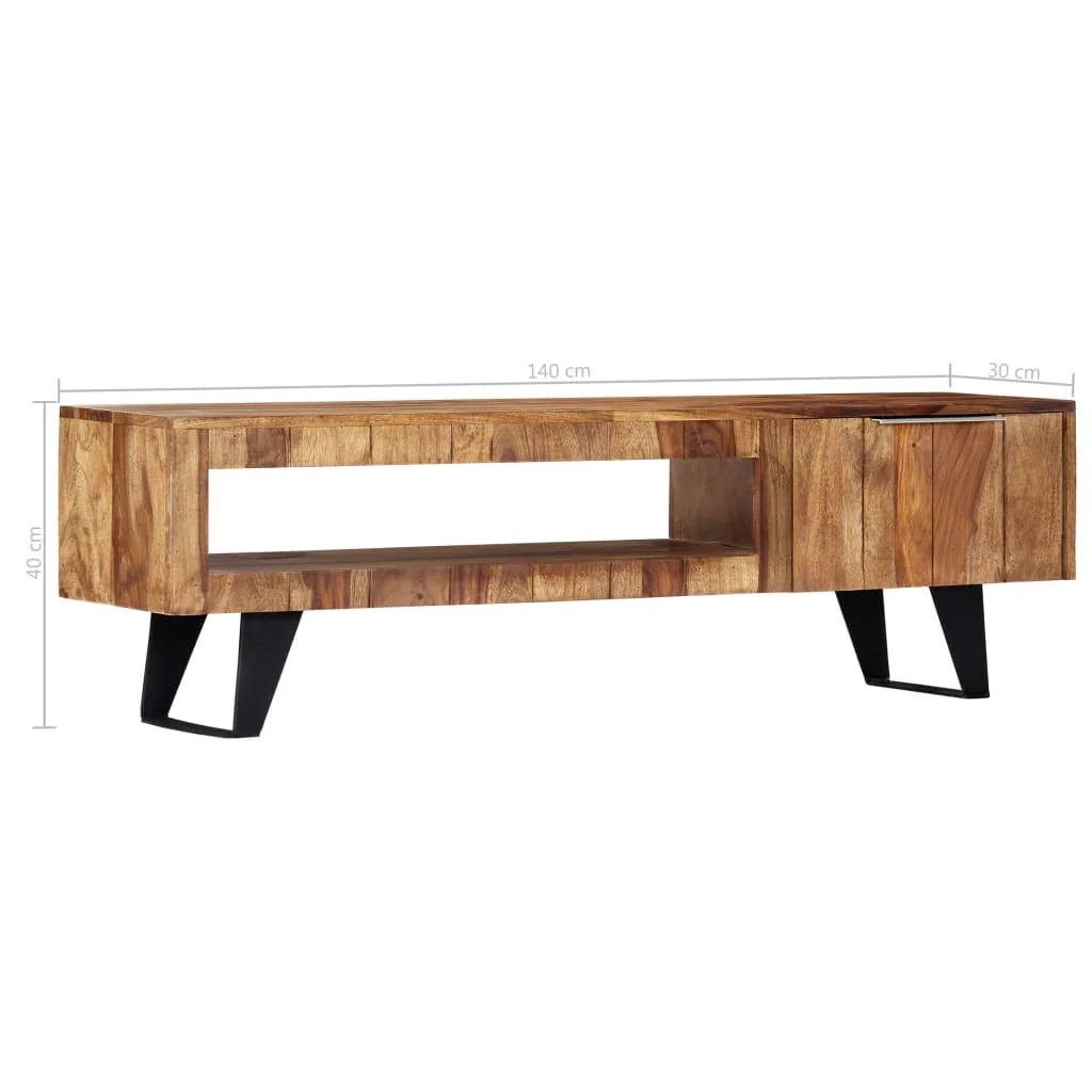 Mobile TV/credenza di design pratico 140 cm legno massello di sheesham 2502073