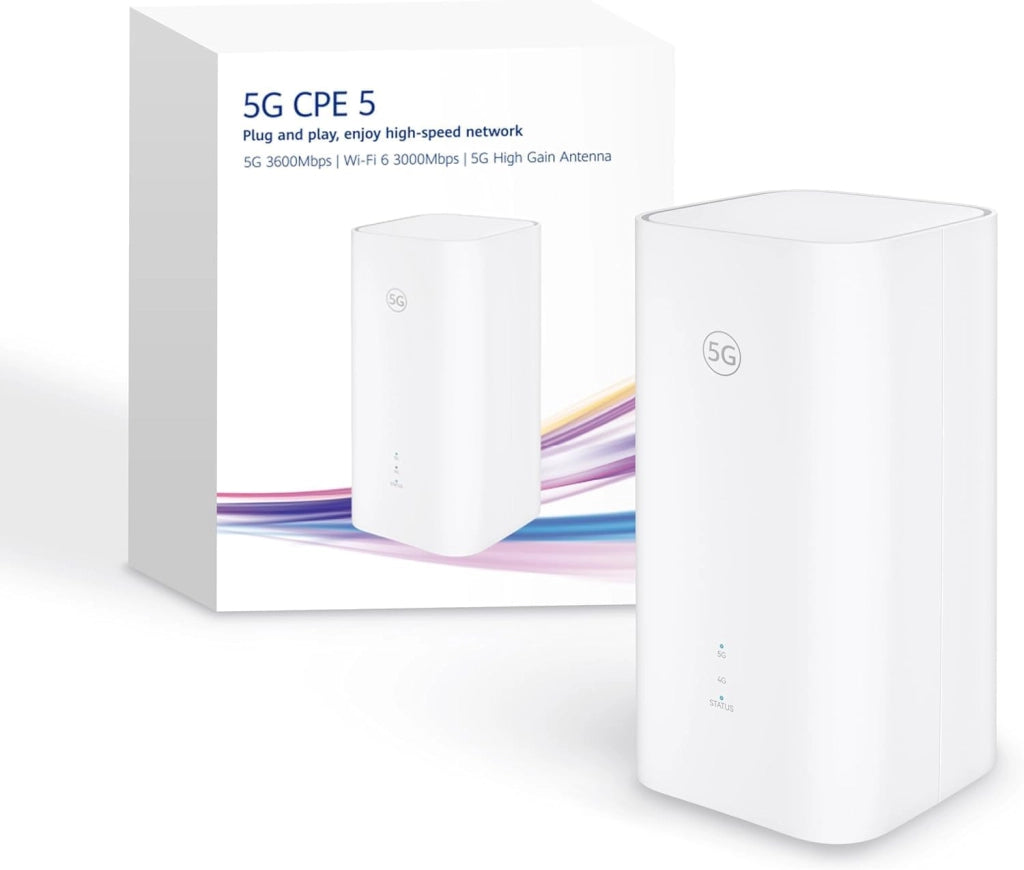 5G CPE 5s, H153, Router SIM 5G, Wi-Fi 6 AX3000, DL 3600 Mbps/UL 500 Mbps, antenna ad alto guadagno a 9 dBi, porta LAN/WAN, diagnosi Wi-Fi visualizzata, Mesh+ per la banda larga domestica