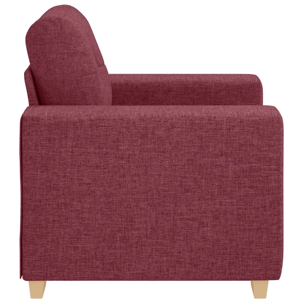 vidaXL Poltrona Rosso Vino 60 cm in Tessuto