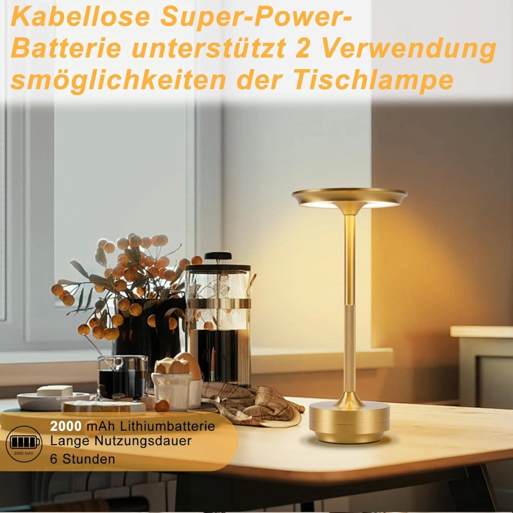 ZMH Lampada da tavolo LED wireless touch dimmerabile davanzale per soggiorno comodino