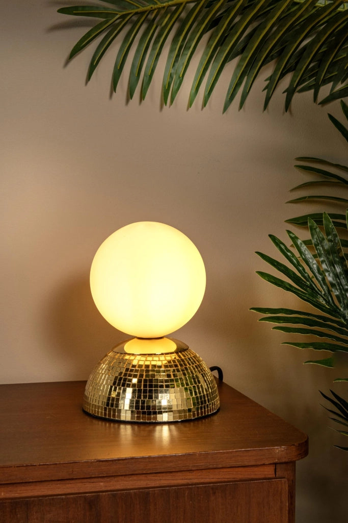 Lampada da tavolo retro GLITZER 1xG9 oro vetro Lucide