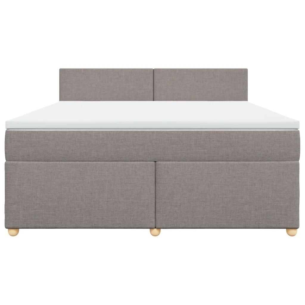 Giroletto a Molle con Materasso Tortora 180x200 cm in Tessuto 3286756