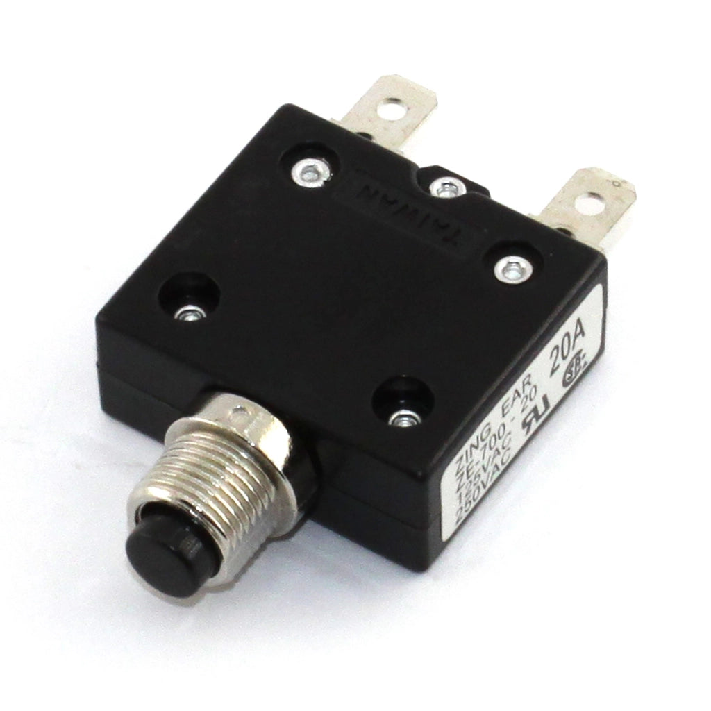 Disgiuntore termico 20 A testa M12 a pulsante