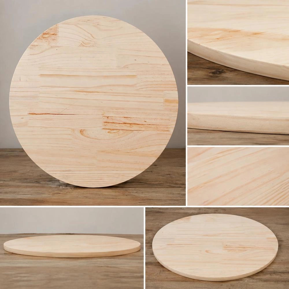 Tabletop 80x2.5 Cm Solid Pine Wood