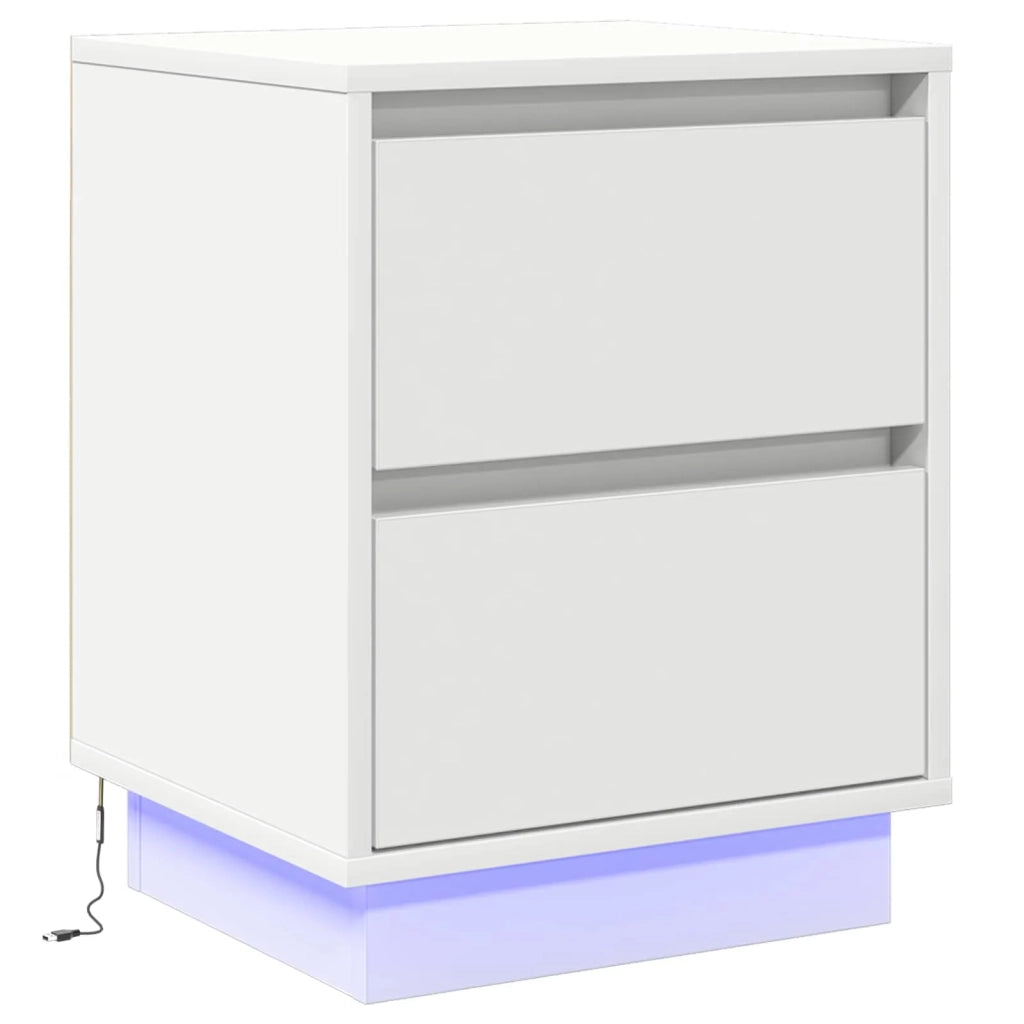 Armadio da Notte Bianco 39 x 34,5 x 50 cm Legno multistrato 869610