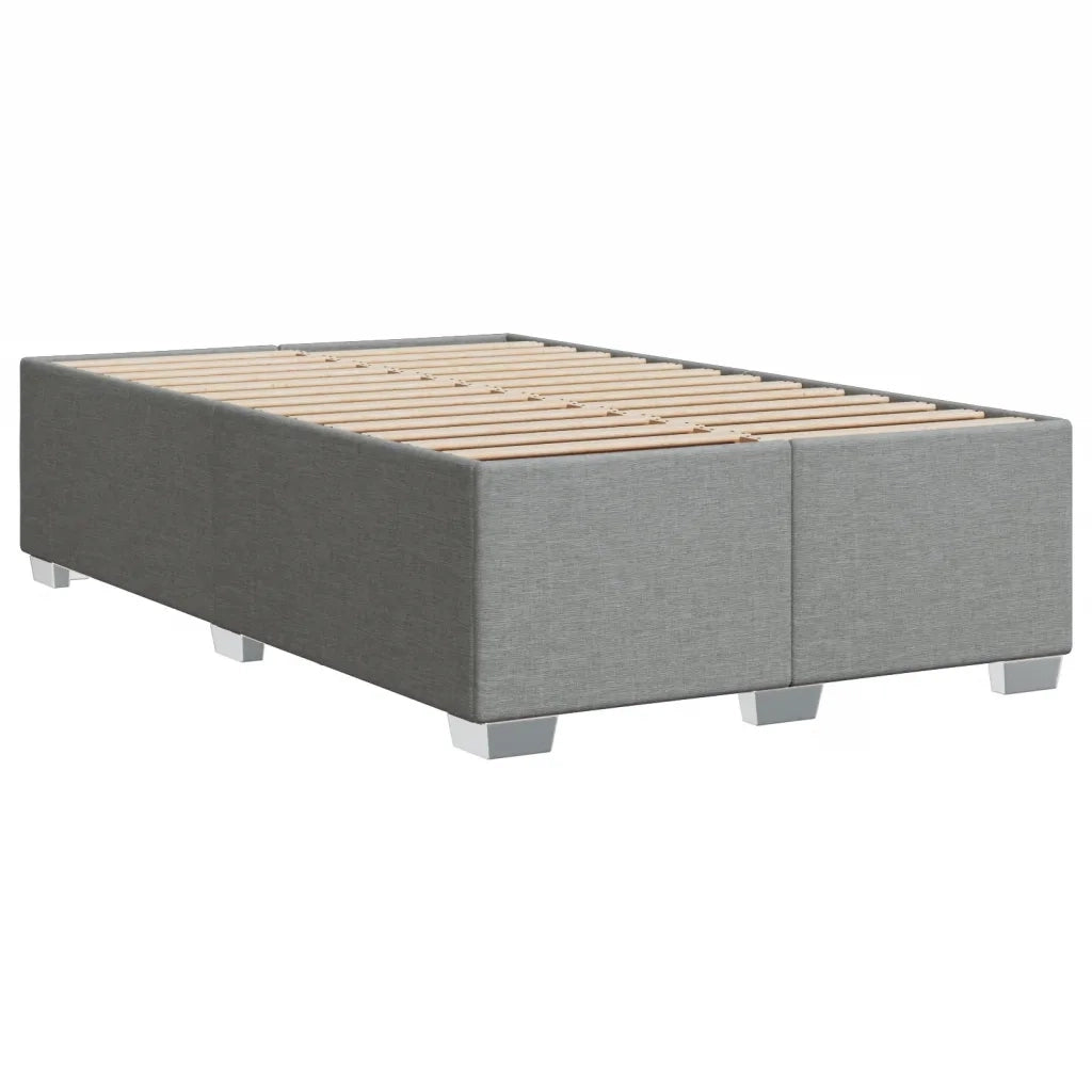 vidaXL Giroletto senza Materasso Grigio Chiaro 120x190 cm in Tessuto