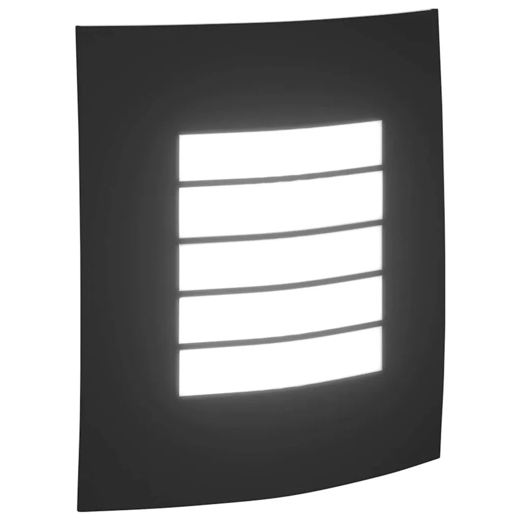Lampada da Parete Esterna 2 pz Nero 23.5 x 9 x 26 cm CFW9699291