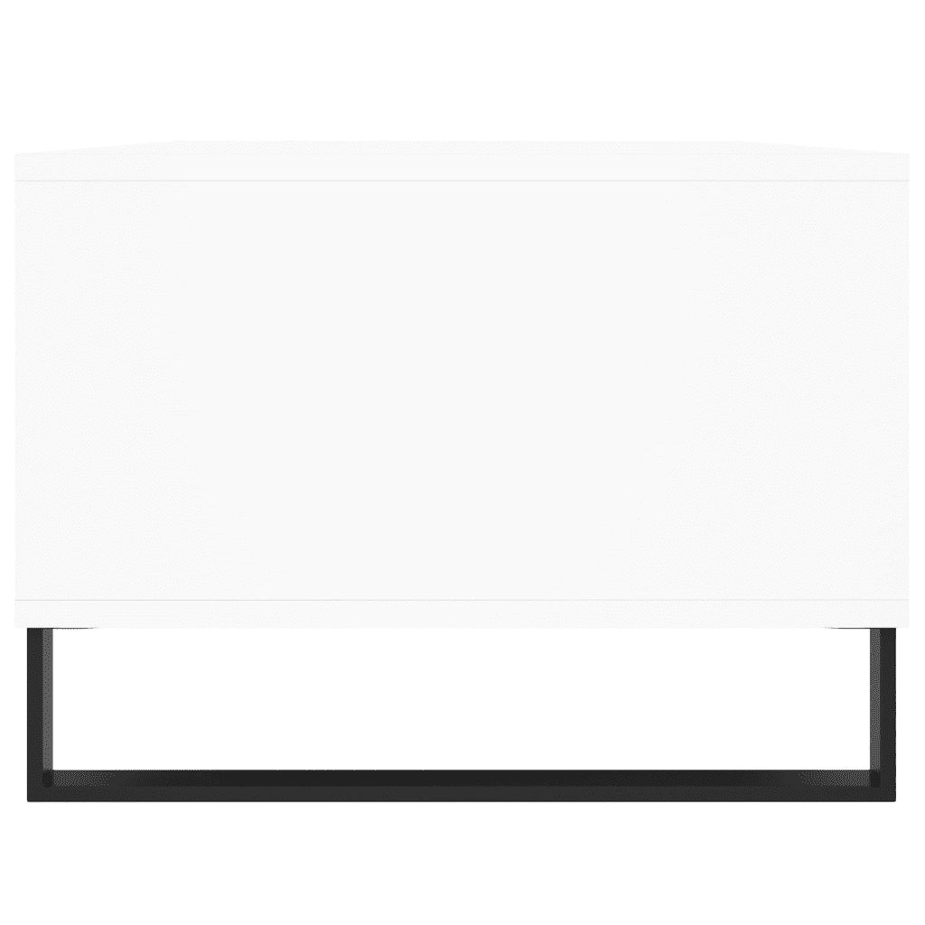 Tavolino da Salotto-Tavolino da soggiorno-Tavolo Bianco 90x50x36,5 cm in Legno Multistrato 556763