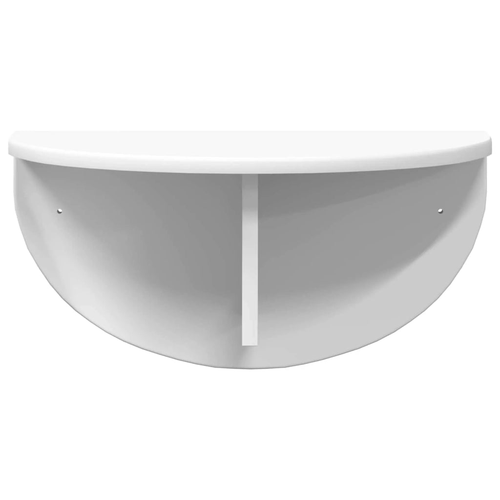 Scaffale da parete 2 pcs Bianco 48 x 24 x 24 cm