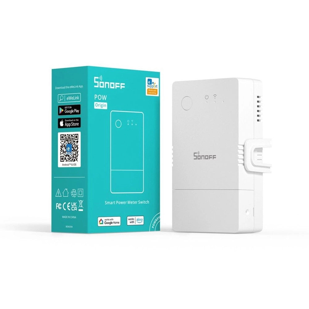 Trade Shop - Interruttore Intelligente Misuratore Di Consumo Wifi Smart Switch Sonoff Powr316 -