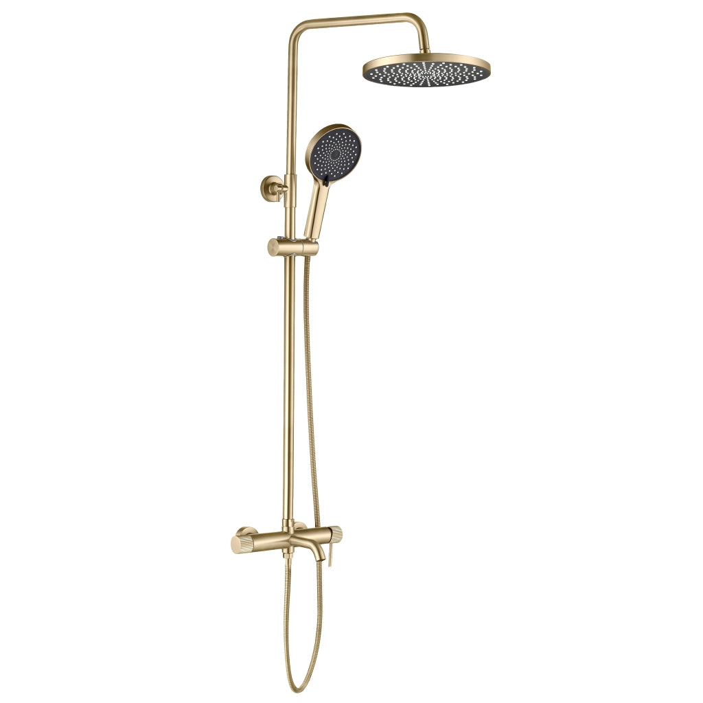 Set Doccia Rea Lungo Stripe Brush Gold