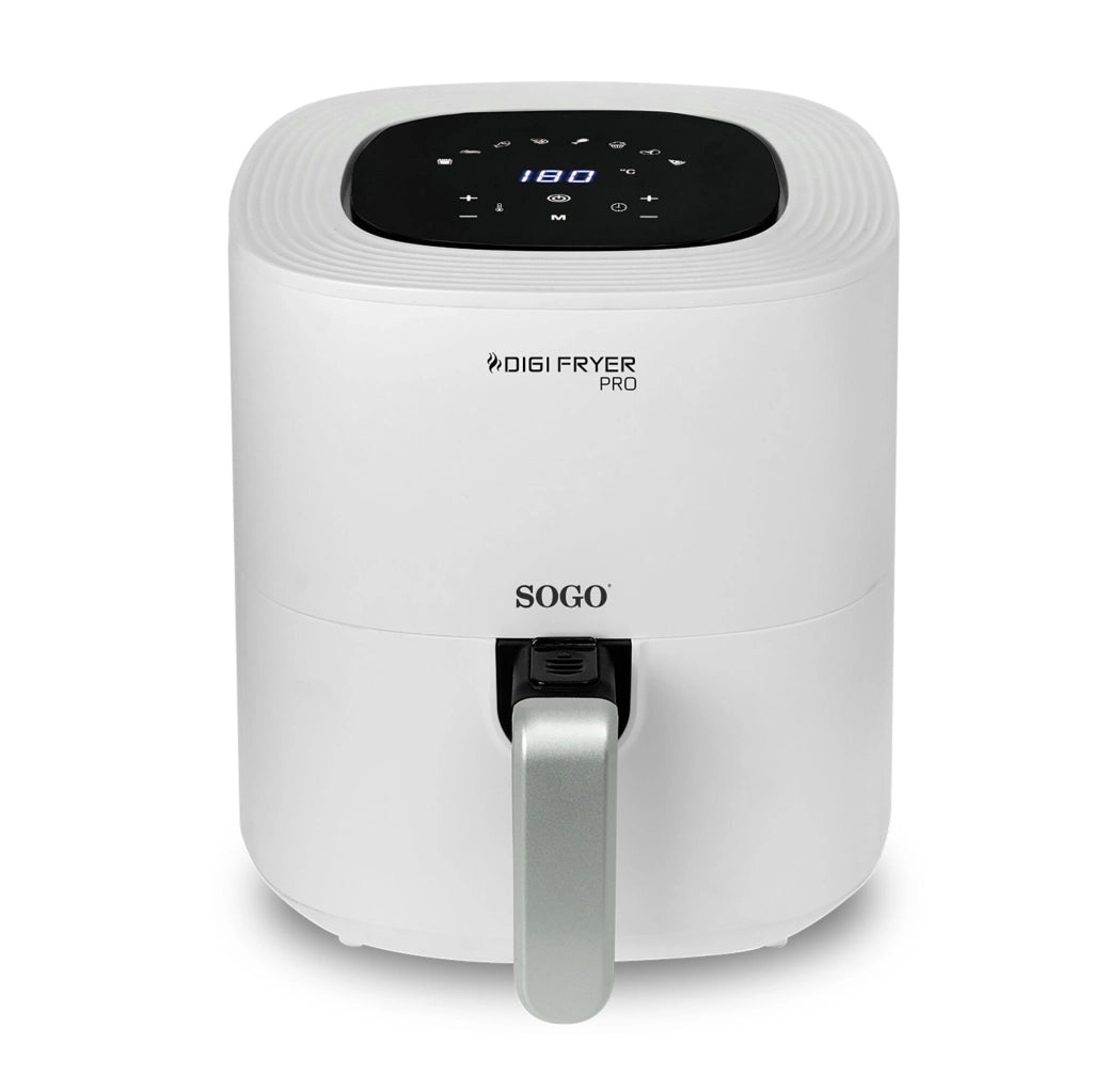 Friggitrice ad aria calda 5,5L senza olio, display LED touch, 8 programmi preimpostati, timer 60min temperatura 80-200°C - SOGO