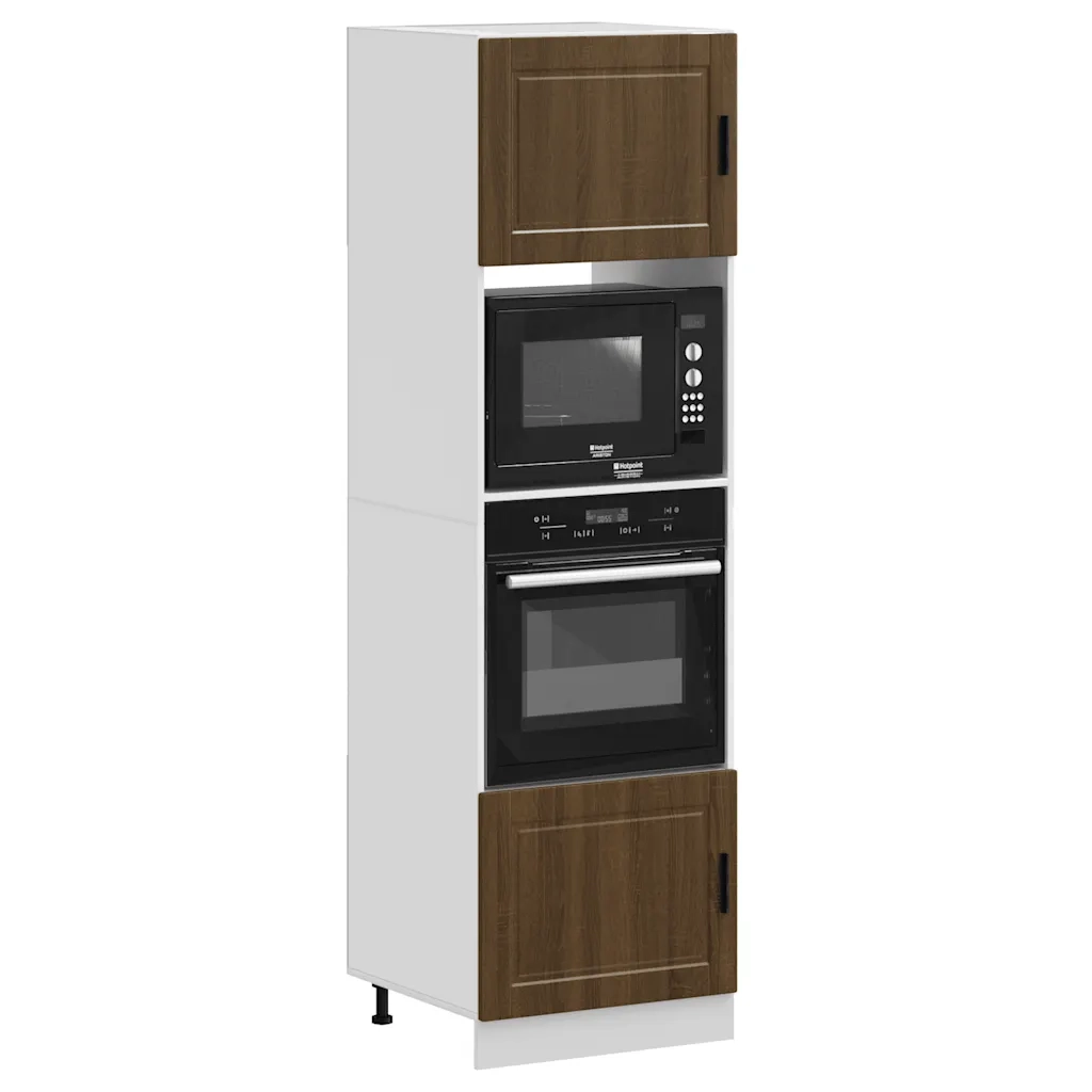 Pensile da cucina | Armadi Forno 2 pz Porto Rovere Marrone in Legno Multistrato