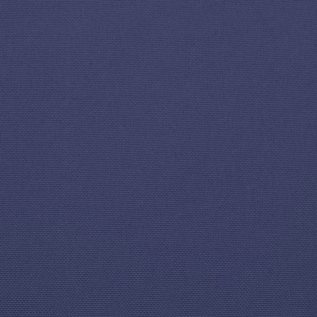 Cuscini Sedia con Schienale Alto 4 pz | Cuscini per sedie Blu Marino Tessuto