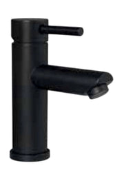 Miscelatore Lavabo Acciaio Inox 304 Nero Opaco con Piletta Click Clack Ottone 1”1/4 – Cartuccia Ø35 mm