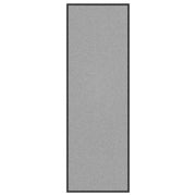 Zerbino moderno antiscivolo 60 x 180 cm assorbente per sporco e umidità zerbino d'ingresso in PP grigio 02_0058183