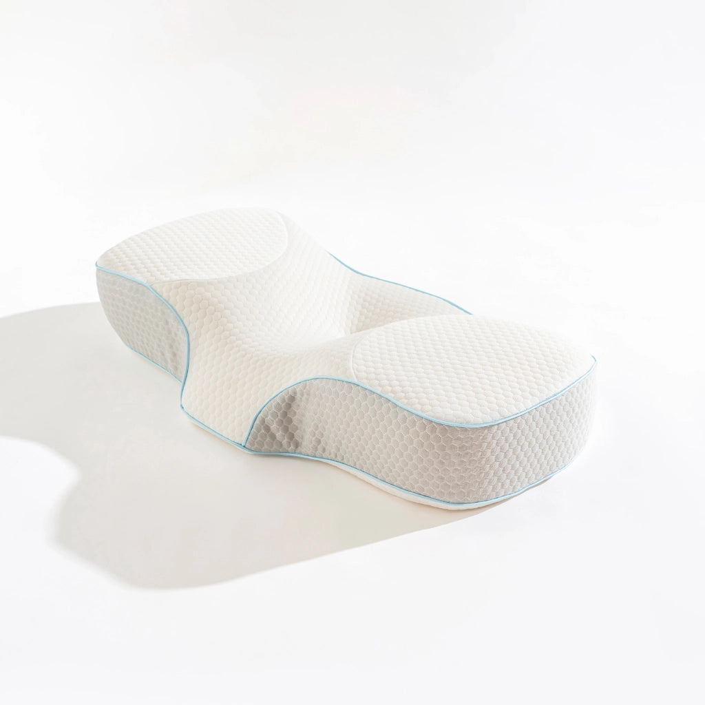 Cuscino Antirussamento Memory Foam Ergonomico 67x36x13 cm – Supporto Cervicale Ortopedico per Dormire su Schiena e Fianco – Federa Traspirante Rimovibile, Ideale per Chi Soffre di Russamento e Dolori Cervicali
