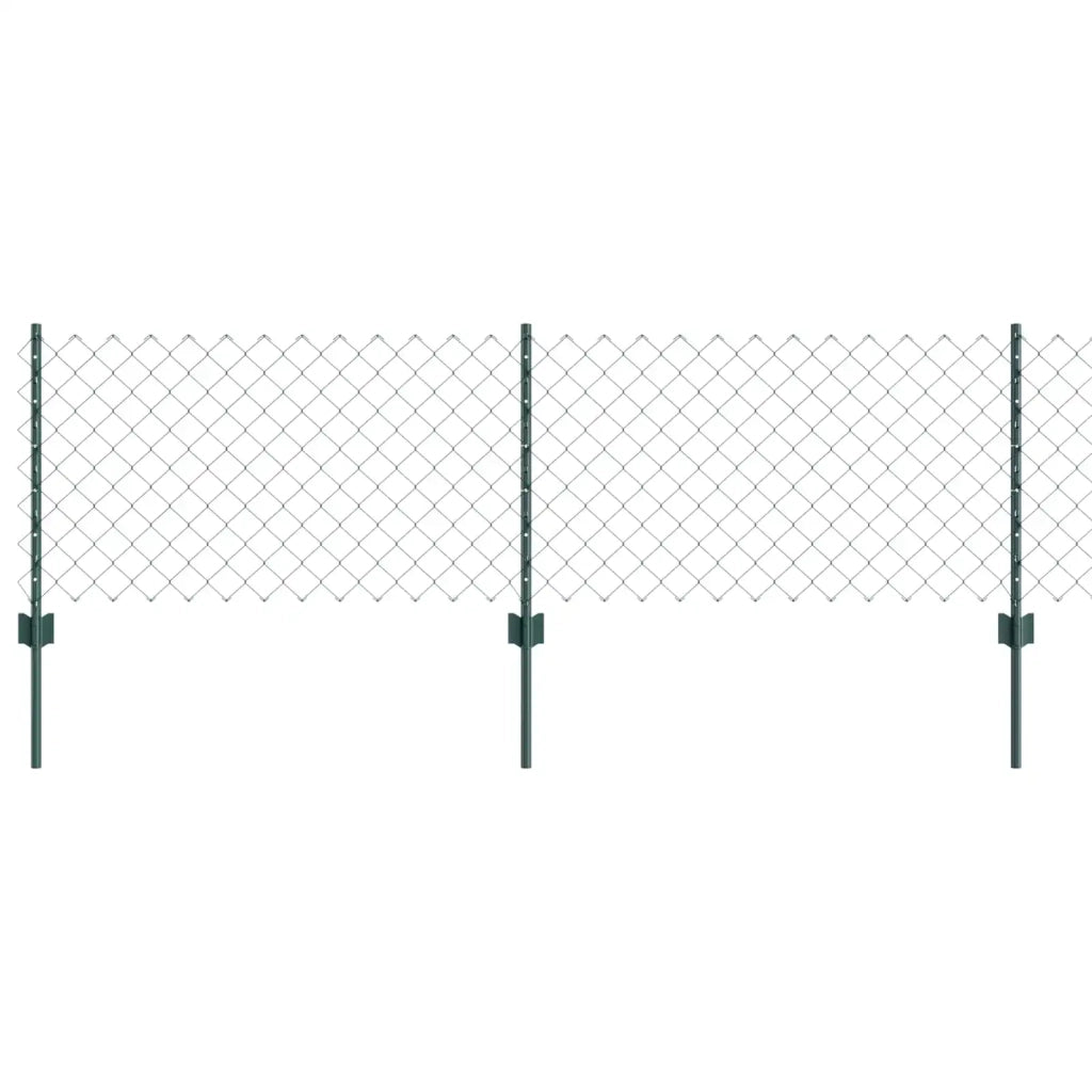 Recinzione a maglie con palo 10 x 0,6 m Verde Rete 3336238