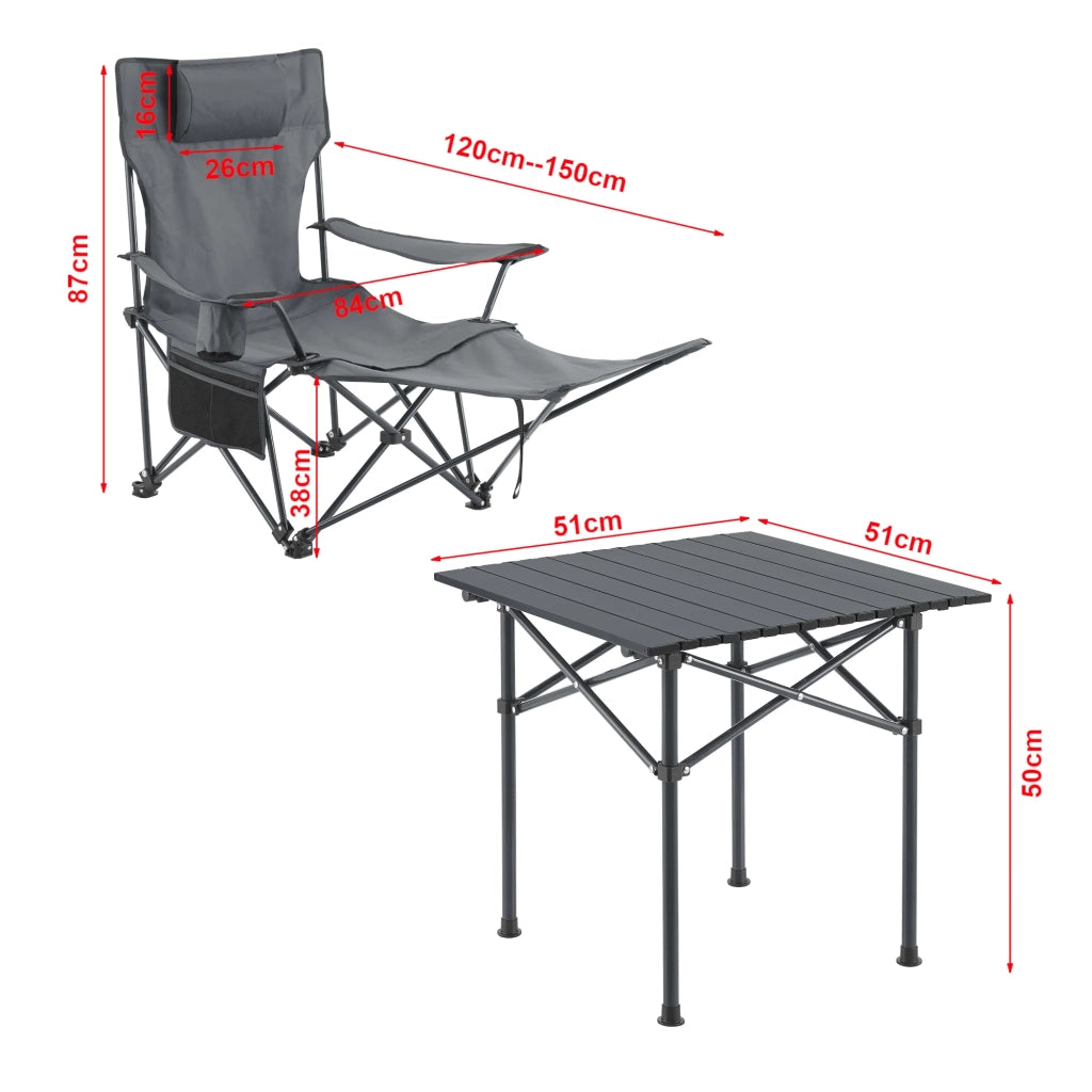 Set tavolo e 2 sedie pieghevoli grigio 03_0010692