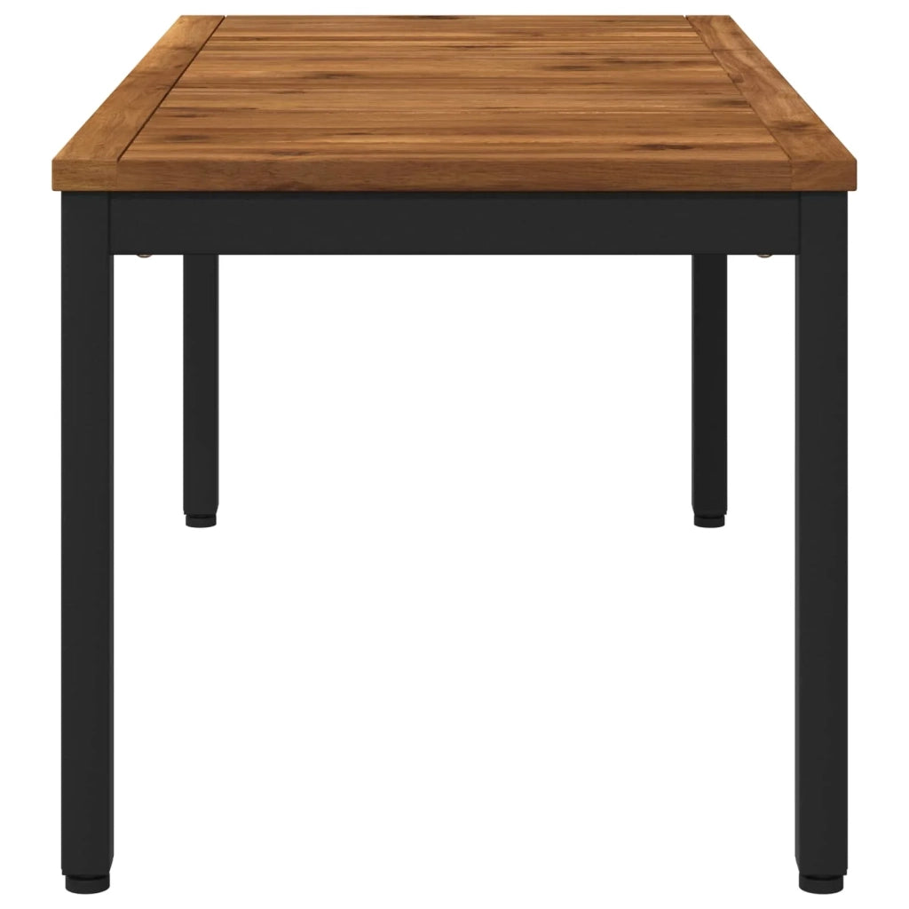 Tavolino da salotto Naturale e Nero 50 x 100,5 x 45 cm 901283